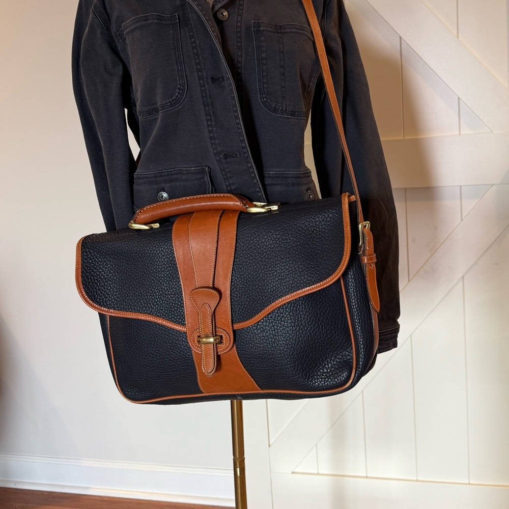 Dooney & Bourke Black and Brown Crossbody Bag